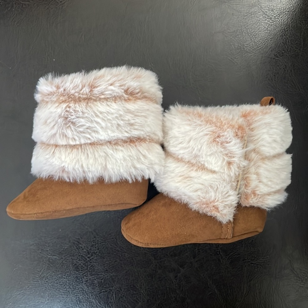 Stepping Stones faux fur booties
